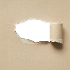 torn paper with hole