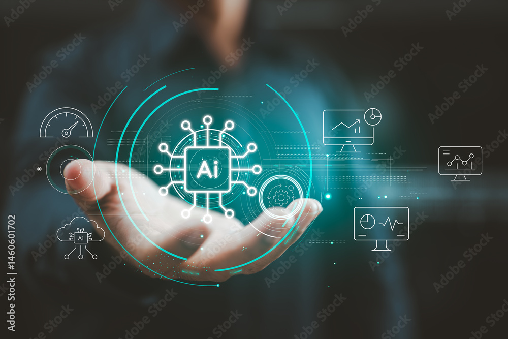 Poster AI-Driven Data Analysis. Smart Performance Monitoring. Machine Learning in Business.