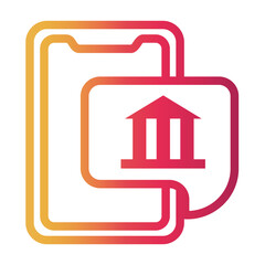 digital Line Gradient Icon