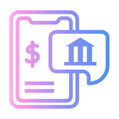 digital Line Gradient Icon