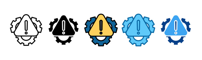 Risk Management Icon Set Multiple Style Collection
