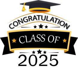 Graduation Cap – Black Mortarboard Hat with Tassel for Graduation Ceremony, Class of 2025, Academic