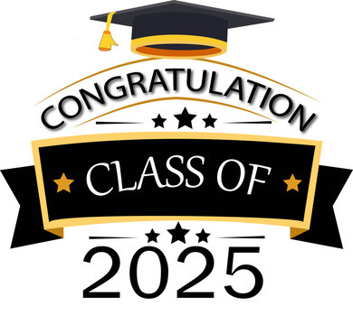 Graduation Cap &ndash; Black Mortarboard Hat with Tassel for Graduation Ceremony, Class of 2025, Academic