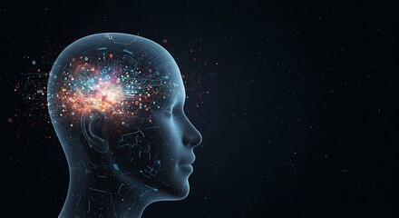 An AI interface communicating with humans through thought projection