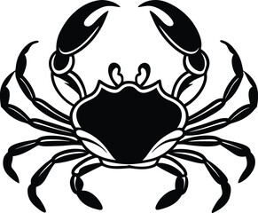 vector illustration of a crab