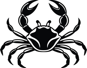 vector illustration of a crab