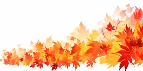 紅葉の斜めフレーム