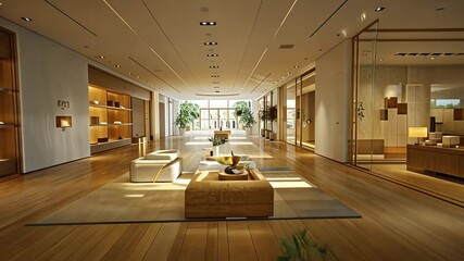 Modern luxury retail interior design footage - Powered by Adobe