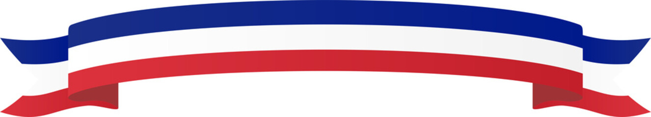 USA Flag Ribbon Corner Border Illustration