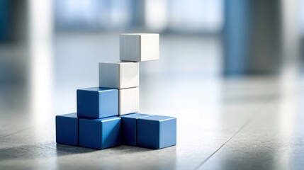 Stack of colorful cubes representing modular financial insights for clarity and flexibility in investment strategies