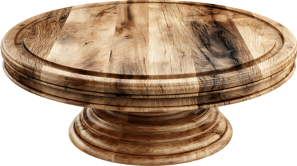 Wooden pedestal rustic round top display stand presentation table food photography prop pr