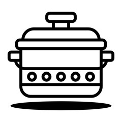 cooking pot Line Icon