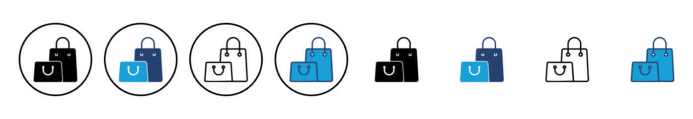 Shopping bag icon vector. shopping icon vector