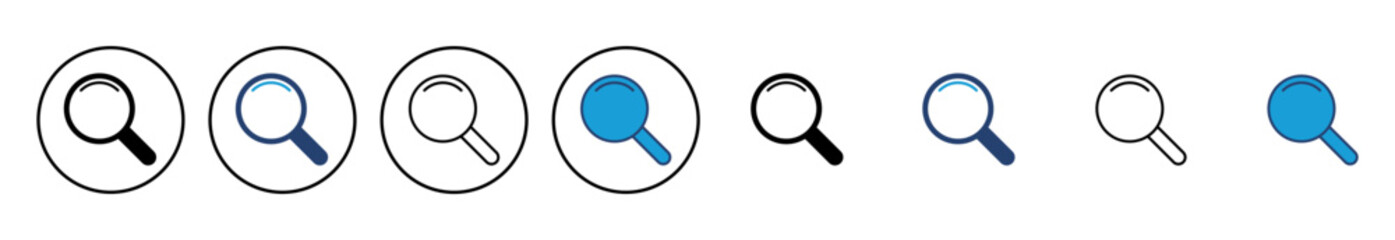 Search icon vector. search magnifying glass icon