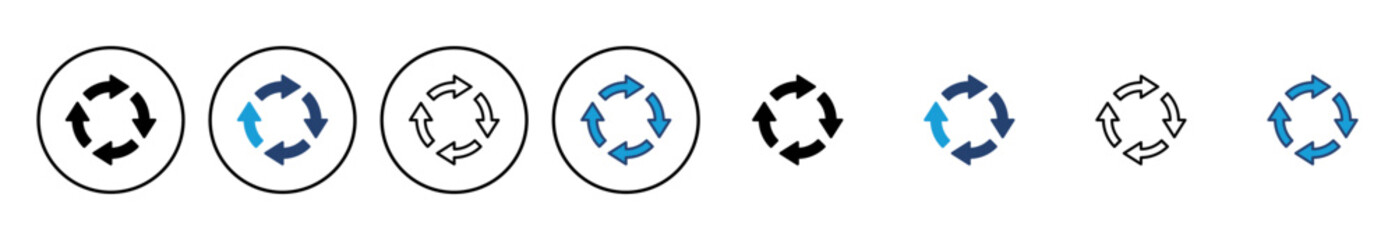 Recycle icon vector. Recycling vector icon.