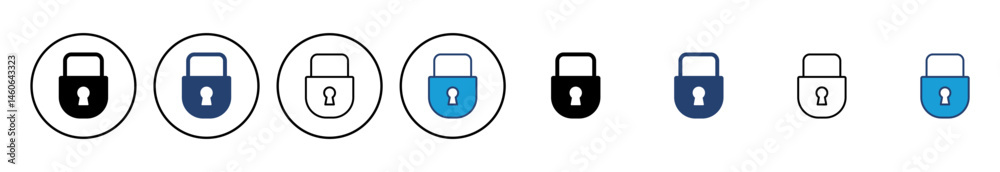 Poster lock icon vector. padlock icon vector. encryption icon. security symbol