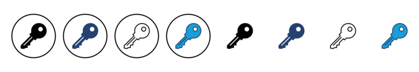 Key icon vector. Key vector icon. Key symbol