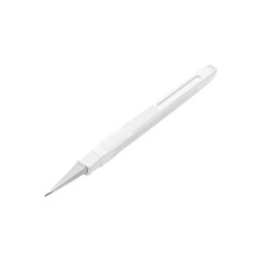 Disposable Scalpel, Sterile Surgical Blade, Medical Instrument, White Plastic Handle, Precision