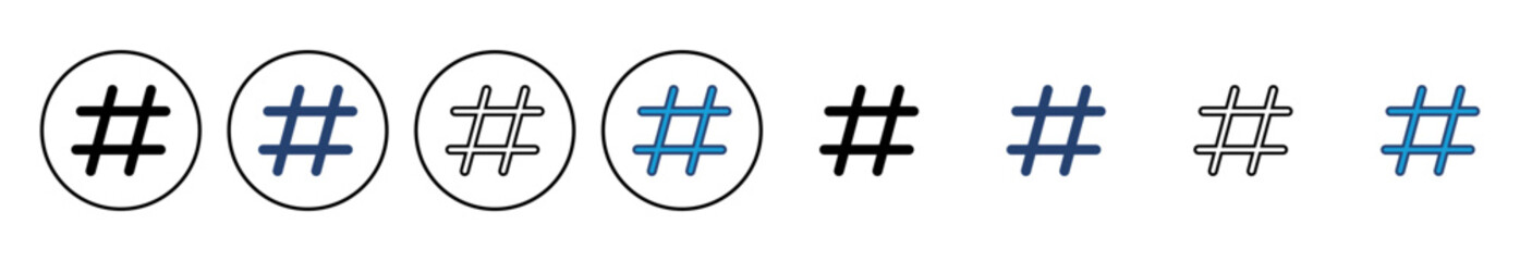 Hashtag icon vector. hashtag symbol