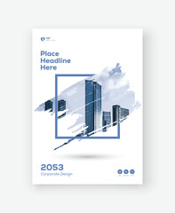 Modern A4 Corporate Cover Design Template