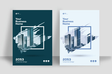 Modern A4 Corporate Cover Design Template