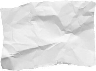 White crumpled ripped paper torn edges strips isolated on black background