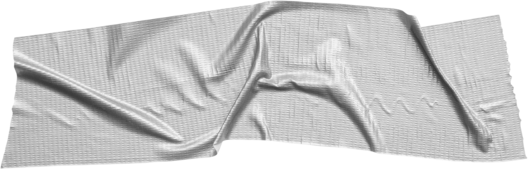 Gray adhesive sticky tape isolated on white background