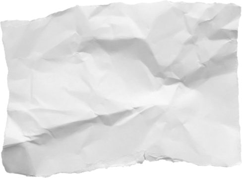 White crumpled ripped paper torn edges strips isolated on black background