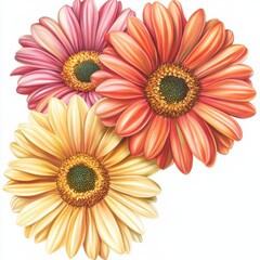 Colorful daisy bouquet