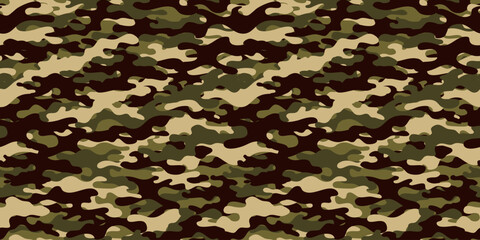 Camouflage background. Seamless pattern.Vector. 迷彩パターン テクスチャ 背景素材