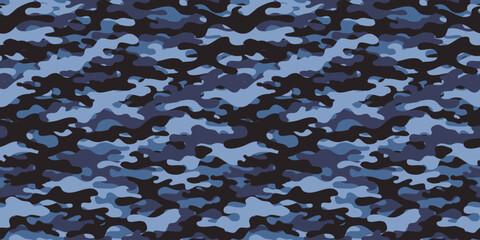 Camouflage background. Seamless pattern.Vector. 迷彩パターン テクスチャ 背景素材