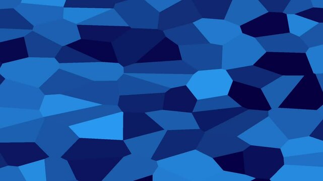 blue voronoi abstract background animation