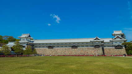 Fototapeta premium 金沢城 五十間長屋 歴史的建造物