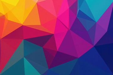 Obraz premium Modern abstract geometric shapes in vibrant colors forming a webpage banner , shapes, visual