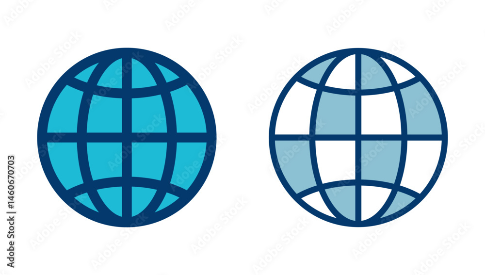 Wall mural web icon vector isolated on white background. website vector icon. internet world vector