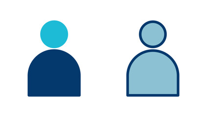 User Icon vector isolated on white background. person sign. people icon.