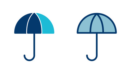 umbrella icon vector isolated on white background. Umbrella vector icon