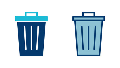 Trash icon vector isolated on white background. trash can icon. Delete icon vector