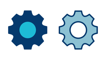 setting Icon vector isolated on white background. setting vector icon. Cog settings Icon Symbol. Gear