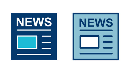 Newspaper icon vector isolated on white background. news paper icon vector