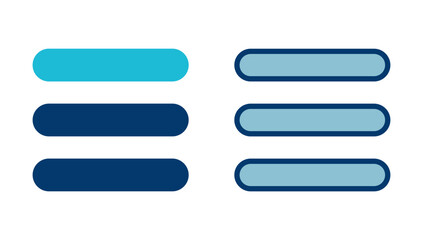 Obraz premium Menu Icon vector isolated on white background. web menu icon