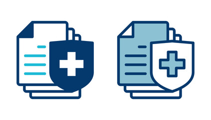 Medical insurance icon vector isolated on white background. health insurance icon