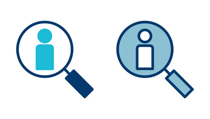 Hiring icon vector isolated on white background. Human resources concept. Recruitment. Search job vacancy icon. Hire. Find people icon