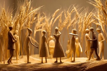 Celebrate Timeless Artistry with Hand Carved Wooden Figurines Poised in Silent Poetic Elegance for Collectors