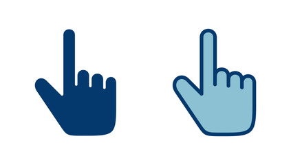 Fototapeta premium Hand click icon vector isolated on white background. pointer icon vector. hand cursor icon vector