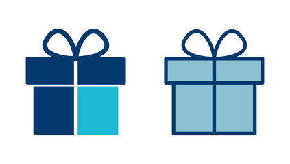 Gift icon vector isolated on white background. gift vector icon.  birthday gift