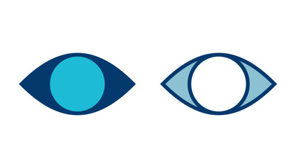 Eye icon vector isolated on white background. Look and Vision icon. Eye vector icon