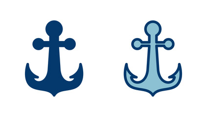 Anchor icon vector isolated on white background.Anchor symbol logo. Anchor marine icon.