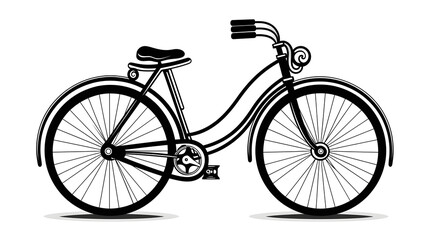 Professional Swish Style Bicycle Cartoon Vector Illustration for Various Design Projects