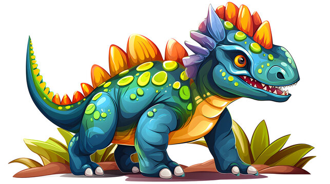 Educational Talarurus Dinosaur Colorful Card for Kids Playtime and Learning Activities